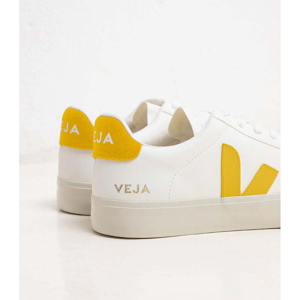 Veja CAMPO CHROMEFREE Low Tops Sneakers Heren White/Yellow | BE 205HAP